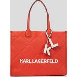 Karl Lagerfeld Rød Tasker Karl Lagerfeld K/skuare Embossed Tote Bag, Woman, POPPY RED, Size: One size