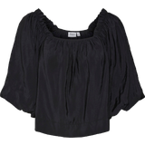 Dame - Firkantet - Polyester Overdele Vero Moda Florence Top - Black