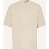 Acne Studios XXL Overdele Acne Studios Beige Relaxed Fit T-Shirt AEA CHAMPAGNE BEIGE