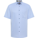 Eterna 3XL - Bomberjakker - Herre Skjorter Eterna Structured Short Sleeve Shirt - Blue