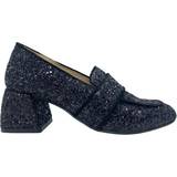 Angulus Dame Lave sko Angulus Loafer 1647-101 Loafers Black Glitter