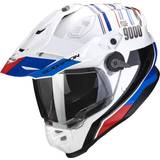 Scorpion Motorcykelhjelme Scorpion ADF-9000 Air Desert White-Blue-Red Adventure Helmet Neutral