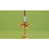 Guld Lysestager, Lys & Dufte Rice Golden Palm Tree Shaped Lysestage