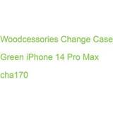 Woodcessories Grøn Mobiletuier Woodcessories Change Case Green iPhone 14 Pr. [Levering: 4-5 dage]