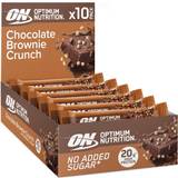 Vegetabilske Bars Optimum Nutrition Chocolate Brownie Crunch Bar 65g 10 stk