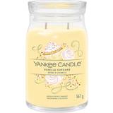 Yankee Candle Brugskunst Yankee Candle Signature Vanilla Cupcake Large Double Wicks Wax Blend Duftlys 567g
