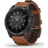 Garmin Smartwatches Garmin Epix (Gen 2) 47mm Sapphire Edition with Leather Band