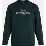 Peak Performance Herre Sweatere Peak Performance Original logo sweatshirt sort Levering 1-2 hverdage