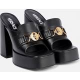 Versace Sko Versace Black Medusa '95 Heeled Sandals 1B00V Black/ Gold IT