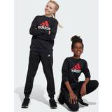 Adidas træningsdragt børn adidas Træningsdragt Essentials Fleece Big Logo Sort/Rød/Hvid Børn