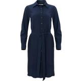 Aclima Kjoler Aclima Women's LeisureWool Woven Wool Dress, L, Navy Blazer