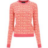 Versace Pink Overdele Versace Pink Jacquard Sweater 5P150/Fuxia/Pink IT