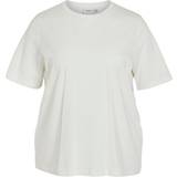 56 - Hvid Overdele Vila Curve Rund Hals T-shirt