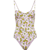 Tory Burch Dame Badetøj Tory Burch Printed Underwire One-Piece Swimsuit - Pink Bold Flowers