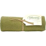 Håndklæder Solwang Design strikket Badehåndklæde Grøn