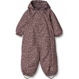 Blomstrede Flyverdragter Wheat Adi Tech Snowsuit - Eggplant Buttercups (8001i-996R-3121)