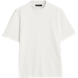J.Lindeberg Bomuld Tøj J.Lindeberg Men's Ace Mock Neck Mercerized Cotton T-Shirt - White