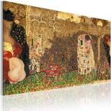 Lærred - Oval Brugskunst Artgeist Gustav Klimt inspiration Billede