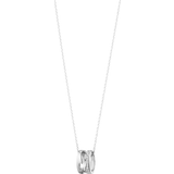 Georg Jensen Smykker Georg Jensen Fusion Open Necklace - White Gold/Diamonds