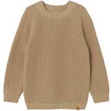 116 - Drenge Striktrøjer Lil'Atelier Emlen Long-Sleeved Knit - Warm Sand
