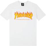 Thrasher Thrasher Flame Logo T-Shirt Børn Hvid Hvid XS-4år Unisex Adult, Kids, Newborn, Toddler, Infant
