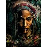 Artwood Sort Vægdekorationer Artwood Indian Portrait 80X120 Tavla