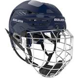 Ishockeyhjelme Bauer Re-Akt 85-Helmet-Combo 23/24, hockeyhjelm unisex Navyblue S/52-56,5