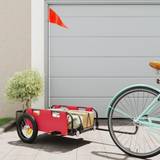 Cykeltilbehør vidaXL cykelanhænger til varetransport oxfordstof og jern orange