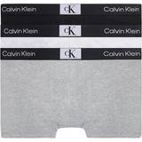 Herre Tøj Calvin Klein Trunks 3-pack - Black/White/Grey Heather