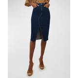 Veronica Beard Breves Midi Skirt in Blue. 10, 12, 14, 16