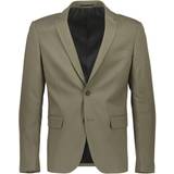 44 - Polyester Jakkesæt Lindbergh Suit Slim Fit - Green/Olive
