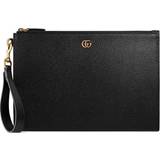 Gucci Skuldertasker Gucci Gg Marmont Leather Pouch Black 01