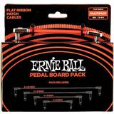 Rød Capos Ernie Ball Flat Patch Cable Multi-Pack, Red