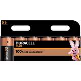 Duracell Batterier - Genopladelige standardbatterier Batterier & Opladere Duracell D Plus 6-pack