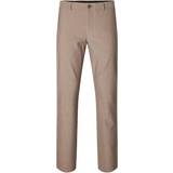 Selected Beige Tøj Selected 175 Slim Fit Trousers - Sand