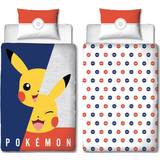 Pokémons - Polyester Tekstiler Pokémon smiling vendbart senior sengesæt 140x200cm