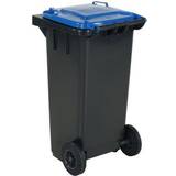 Rengøringsudstyr & -Midler Affaldsbeholder 120 L, blåt låg
