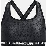 50 Toppe Under Armour Crossback Mid Printed Girls Bra Black