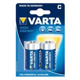 Varta Batterier - Blå Batterier & Opladere Varta High Energy C 2-pack