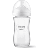 Glas - Transparent Babyudstyr Philips Natural Response Glass Baby Bottle 240ml
