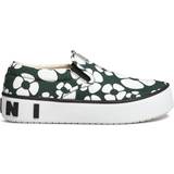 Bomuld - Slip-on Sneakers Marni X Carhartt Floral-Print M - Forest Green Stone/White