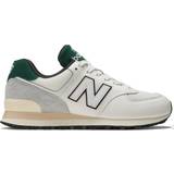 New Balance 574 Sneakers, White/Green
