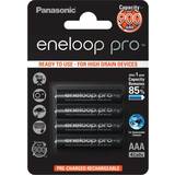 Batterier - Genopladelige standardbatterier - Sort Batterier & Opladere Panasonic Eneloop Pro AAA 4-pack