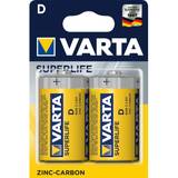 Batterier - D (LR20) Batterier & Opladere Varta Superlife D 2-pack