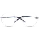 Silhouette Brille Silhouette TMA The Icon II 5541 4545 Blue Size Frame Only Blue Light Block Available Cosmic Blue