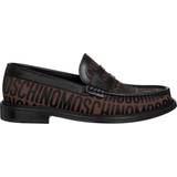 Moschino Dame Lave sko Moschino sneakers women logo mn10012c1h10130a brown leather detail shoes