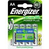 AA (LR06) - Batterier Batterier & Opladere Energizer AA Accu Power Plus 2000mAh Compatible 4-pack