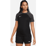 Nike Dame Overdele Nike Trænings T-Shirt Dri-FIT Sort/Grå/Hvid Kvinde