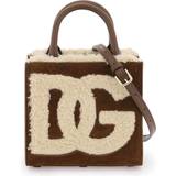 Dolce & Gabbana Hvid Håndtasker Dolce & Gabbana DG Logo shearling mini bag