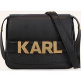 Karl Lagerfeld Sort Håndtasker Karl Lagerfeld K/letters Flap Crossbody Bag, Woman, Black, Size: One size